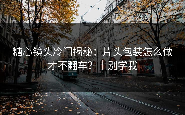糖心镜头冷门揭秘：片头包装怎么做才不翻车？｜别学我  第1张